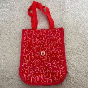 lululemon athletica Graphic Red Small Tote